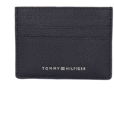 Tommy Hilfiger Skórzane etui na karty TH STRUC CC HOLDER granatowy OS Tommy Hilfiger Skórzane etui na karty TH STRUC CC HOLDER granatowy OS