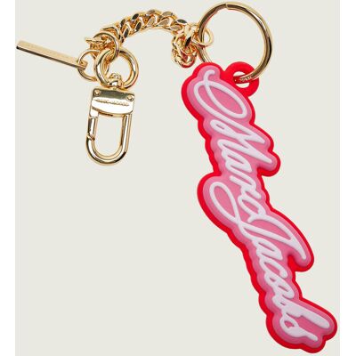 Marc Jacobs Brelok THE CURSIVE LOGO różowy OS Marc Jacobs Brelok THE CURSIVE LOGO różowy OS