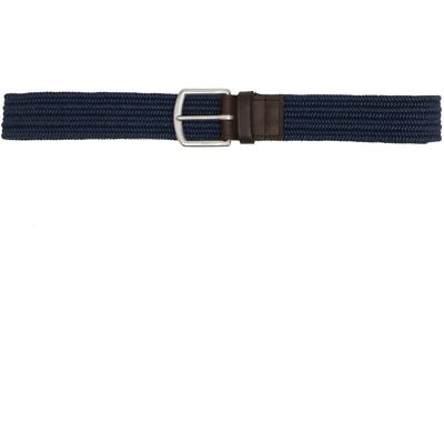 Polo Ralph Lauren Pasek z dodatkiem skóry granatowy L Polo Ralph Lauren Pasek z dodatkiem skóry granatowy L