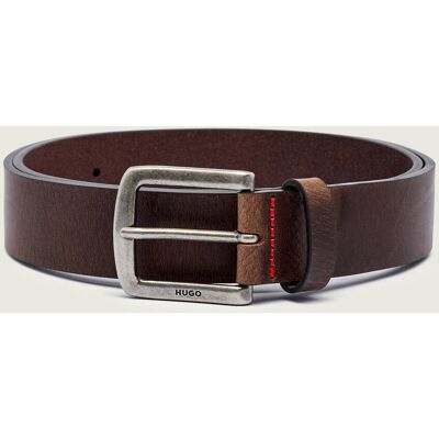 HUGO Skórzany pasek Gordy_Sz35 brązowy 100 HUGO Skórzany pasek Gordy_Sz35 brązowy 100