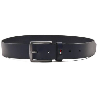 Tommy Hilfiger Skórzany pasek Denton granatowy 85 Tommy Hilfiger Skórzany pasek Denton granatowy 85