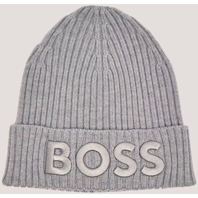 Boss BLACK Wełniana czapka Lara szary OS Boss BLACK Wełniana czapka Lara szary OS