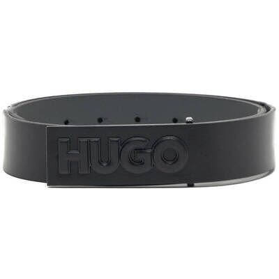 HUGO Skórzany pasek Grenwich czarny 85 HUGO Skórzany pasek Grenwich czarny 85