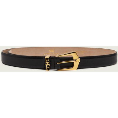 Elisabetta Franchi Skórzany pasek czarny 34 Elisabetta Franchi Skórzany pasek czarny 34