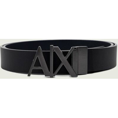 Giorgio Armani Exchange Skórzany dwustronny pasek czarny 100 Giorgio Armani Exchange Skórzany dwustronny pasek czarny 100
