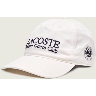 Bejsbolówka Lacoste x Roland Garros biały S Bejsbolówka Lacoste x Roland Garros biały S