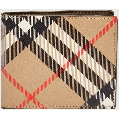 Burberry Portfel z dodatkiem skóry beżowy OS Burberry Portfel z dodatkiem skóry beżowy OS