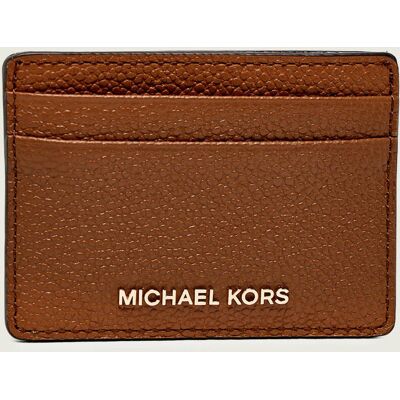 Michael Kors Skórzane etui na karty JET SET koniakowy OS Michael Kors Skórzane etui na karty JET SET koniakowy OS