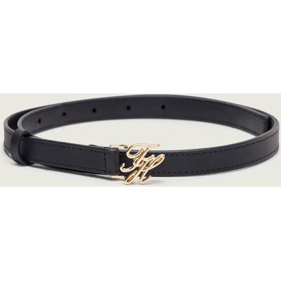 Tommy Hilfiger Skórzany pasek SCRIPT 1.5 czarny 85 Tommy Hilfiger Skórzany pasek SCRIPT 1.5 czarny 85