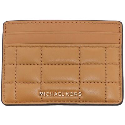 Michael Kors Skórzane etui na karty brązowy OS Michael Kors Skórzane etui na karty brązowy OS