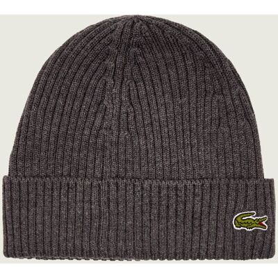 Lacoste Wełniana czapka grafitowy OS Lacoste Wełniana czapka grafitowy OS