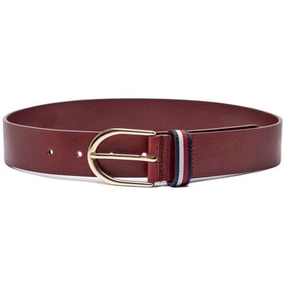 Tommy Hilfiger Skórzany pasek brązowy 80 Tommy Hilfiger Skórzany pasek brązowy 80
