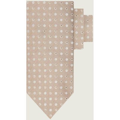 Boss BLACK Jedwabny krawat H-TIE CM6 262 beżowy OS Boss BLACK Jedwabny krawat H-TIE CM6 262 beżowy OS