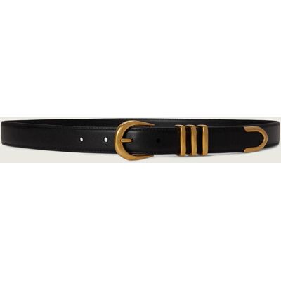 Polo Ralph Lauren LAUREN RALPH LAUREN Skórzany pasek Metal Keeper czarny XL Polo Ralph Lauren LAUREN RALPH LAUREN Skórzany pasek Metal Keeper czarny XL