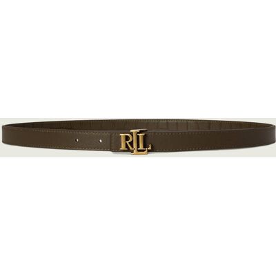 Polo Ralph Lauren LAUREN RALPH LAUREN Skórzany dwustronny pasek Logo Reversible oliwkowy S Polo Ralph Lauren LAUREN RALPH LAUREN Skórzany dwustronny pasek Logo Reversible oliwkowy S