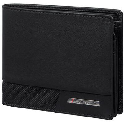 Samsonite Skórzany portfel PRO-DLX 6 SLG 046 - B 6CC+VFL+2C+C czarny OS Samsonite Skórzany portfel PRO-DLX 6 SLG 046 - B 6CC+VFL+2C+C czarny OS