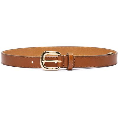 Tommy Hilfiger Skórzany pasek REFINED brązowy 85 Tommy Hilfiger Skórzany pasek REFINED brązowy 85