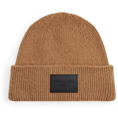 Tommy Hilfiger Wełniana czapka camel OS Tommy Hilfiger Wełniana czapka camel OS