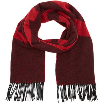 HUGO Wełniany szal Unisex Z-471 czerwony OS HUGO Wełniany szal Unisex Z-471 czerwony OS