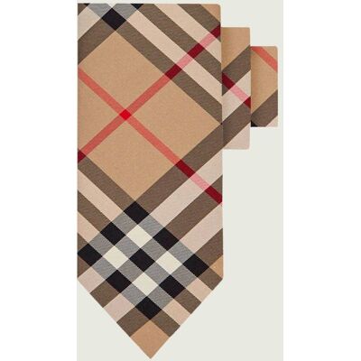 Burberry Jedwabny krawat M:Manston beżowy OS Burberry Jedwabny krawat M:Manston beżowy OS