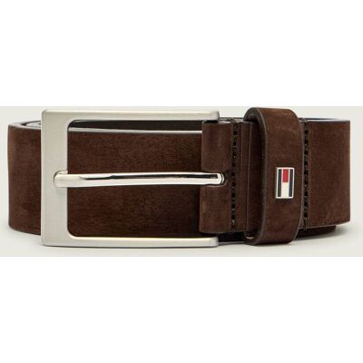 Tommy Hilfiger Skórzany pasek LAYTON brązowy 95 Tommy Hilfiger Skórzany pasek LAYTON brązowy 95