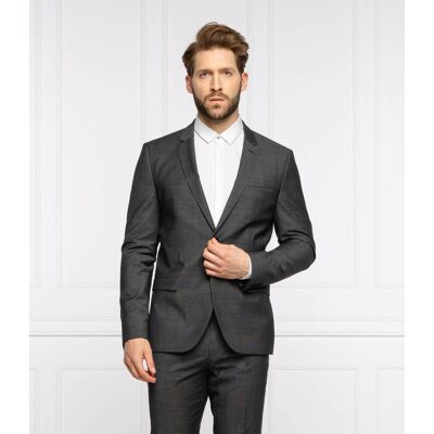 HUGO Wełniana marynarka Arti212 Extra slim fit grafitowy 48 HUGO Wełniana marynarka Arti212 Extra slim fit grafitowy 48