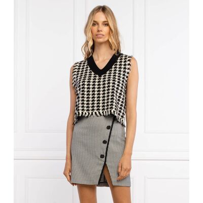 Silvian Heach Kamizelka Regular Fit czarny XXS Silvian Heach Kamizelka Regular Fit czarny XXS