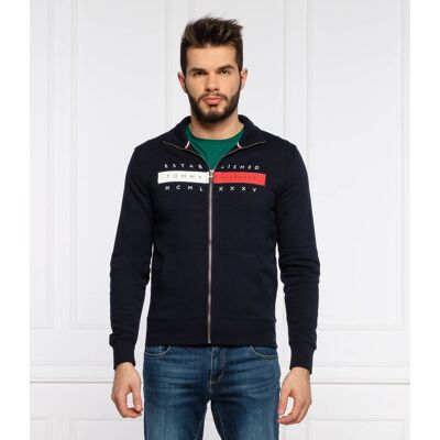 Tommy Hilfiger Bluza Regular Fit granatowy XXL Tommy Hilfiger Bluza Regular Fit granatowy XXL