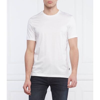 Boss BLACK T-shirt Tessler Slim Fit mercerised biały S Boss BLACK T-shirt Tessler Slim Fit mercerised biały S