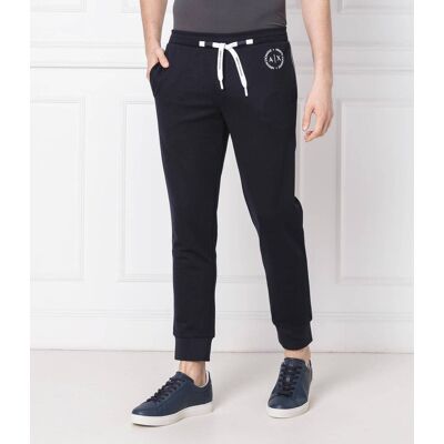 Giorgio Armani Exchange Spodnie dresowe Regular Fit granatowy XL Giorgio Armani Exchange Spodnie dresowe Regular Fit granatowy XL