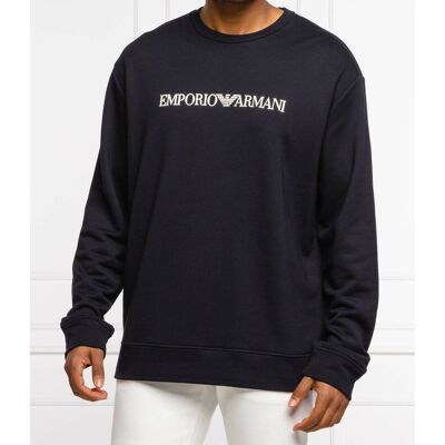 Giorgio Armani Emporio Armani Bluza Regular Fit granatowy L Giorgio Armani Emporio Armani Bluza Regular Fit granatowy L