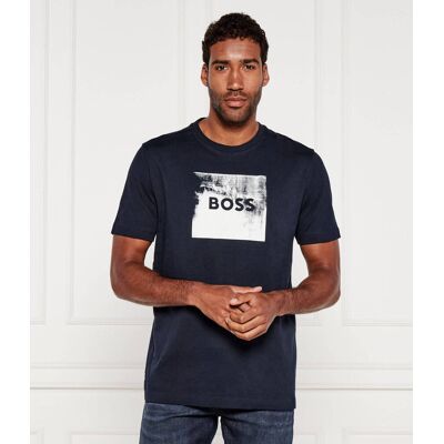 Boss ORANGE T-shirt Te_Wheel Regular Fit granatowy L Boss ORANGE T-shirt Te_Wheel Regular Fit granatowy L