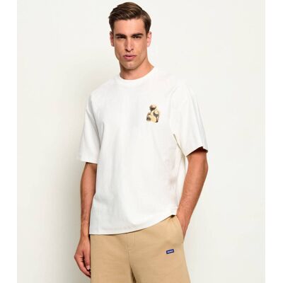 HUGO T-shirt Detzi Relaxed fit biały S HUGO T-shirt Detzi Relaxed fit biały S