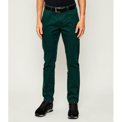 Gant Spodnie chino COMFORT SUPER Slim Fit butelkowa zieleń 36/32 Gant Spodnie chino COMFORT SUPER Slim Fit butelkowa zieleń 36/32