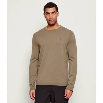 Boss GREEN Sweter KN_Ever-X CN Regular Fit beżowy L Boss GREEN Sweter KN_Ever-X CN Regular Fit beżowy L