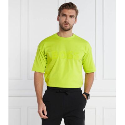 Boss GREEN T-shirt Tee Lotus Regular Fit limonkowy S Boss GREEN T-shirt Tee Lotus Regular Fit limonkowy S