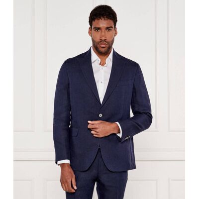 Oscar Jacobson Lniana marynarka Ferry Regular Fit granatowy 48 Oscar Jacobson Lniana marynarka Ferry Regular Fit granatowy 48