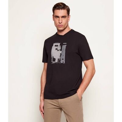 Boss ORANGE T-shirt Te_Imprint Regular Fit czarny XL Boss ORANGE T-shirt Te_Imprint Regular Fit czarny XL