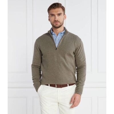 Oscar Jacobson Sweter patton Regular Fit z dodatkiem wełny i kaszmiru brązowy XXL Oscar Jacobson Sweter patton Regular Fit z dodatkiem wełny i kaszmiru brązowy XXL