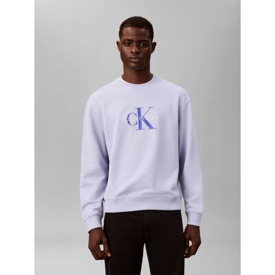 Calvin Klein Jeans Bluza 350TERRY Relaxed fit błękitny M Calvin Klein Jeans Bluza 350TERRY Relaxed fit błękitny M
