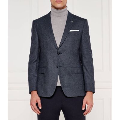 Boss BLACK Wełniana marynarka Slim Fit granatowy 52 Boss BLACK Wełniana marynarka Slim Fit granatowy 52