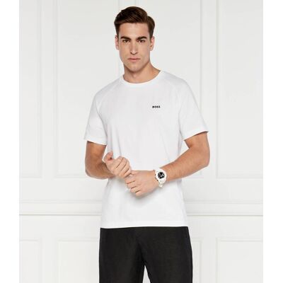 Boss GREEN T-shirt Regular Fit stretch biały M Boss GREEN T-shirt Regular Fit stretch biały M