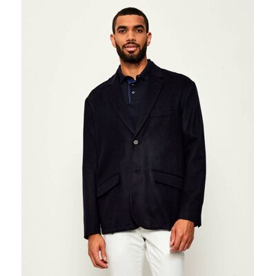 Giorgio Armani Emporio Armani Wełniana marynarka Loose fit z dodatkiem kaszmiru granatowy 52 Giorgio Armani Emporio Armani Wełniana marynarka Loose fit z dodatkiem kaszmiru granatowy 52