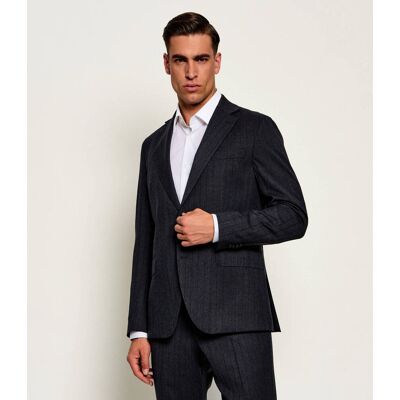 Oscar Jacobson Wełniana marynarka Fogerty Slim Fit grafitowy 50 Oscar Jacobson Wełniana marynarka Fogerty Slim Fit grafitowy 50