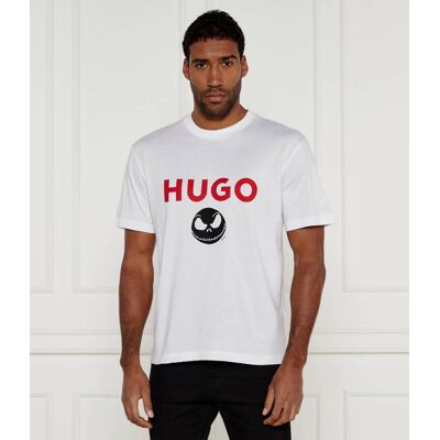 HUGO T-shirt Disney Tim Burton''''''''s The Nightmare Before Christmas X Hugo Dightmare_NBC Regular Fit biały L HUGO T-shirt Disney Tim Burton''''''''s The Nightmare Before Christmas X Hugo Dightmare_NBC Regular Fit biały L