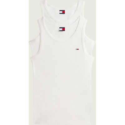 Tommy Jeans Tank top 2-pack Slim Fit ecru S Tommy Jeans Tank top 2-pack Slim Fit ecru S