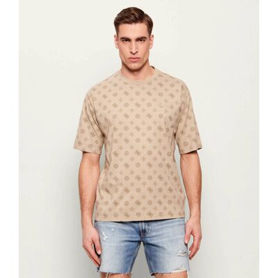 Guess ACTIVE T-shirt OVIDIO Loose fit beżowy S Guess ACTIVE T-shirt OVIDIO Loose fit beżowy S