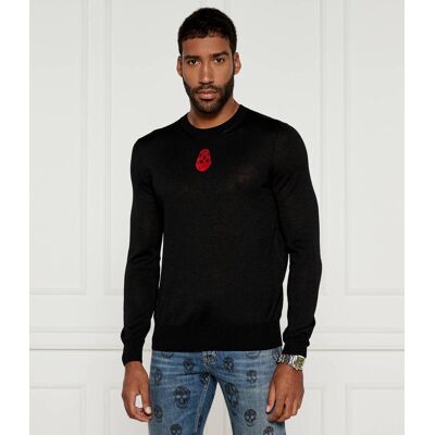 Alexander McQueen Wełniany sweter JUMPER Regular Fit czarny XL Alexander McQueen Wełniany sweter JUMPER Regular Fit czarny XL
