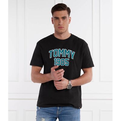 Tommy Jeans T-shirt varsity Regular Fit czarny L Tommy Jeans T-shirt varsity Regular Fit czarny L