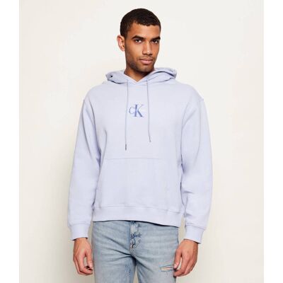 Calvin Klein Jeans Bluza Terry Regular Fit błękitny M Calvin Klein Jeans Bluza Terry Regular Fit błękitny M